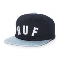 Кепка HUF Shortstop Navy Strapback Hat Кепка HUF Shortstop Navy Strapback Hat