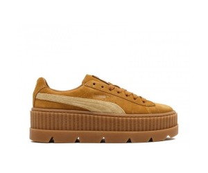 Кроссовки Rihanna x PUMA Fenty CLEATED CREEPER SUEDE Golden/Brown