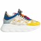 Кроссовки Versace Chain Reaction White Blue Yellow