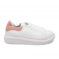 Кроссовки Alexander McQueen x Adidas White Pink Кроссовки Alexander McQueen x Adidas White Pink