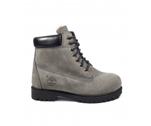 Ботинки Timbrland Grey (натур.мех)