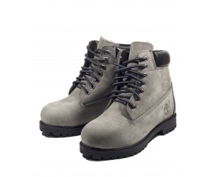 Ботинки Timbrland Grey (натур.мех)