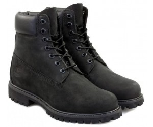 Ботинки Timberland Black (натур.мех)