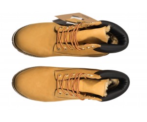 Ботинки Timbrlnd Yellow (шерстяной мех)