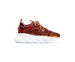 Кроссовки Versace Chain Reaction 2 Red Burgundy