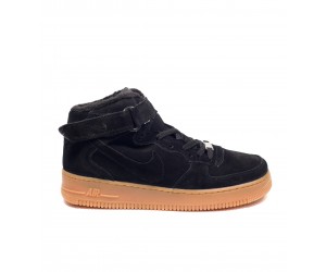 Зимние мужские кроссовки Nike Air Force 1 High “Black Gum” Winter