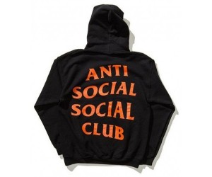 Толстовка Anti Social social club Undefeated , черная